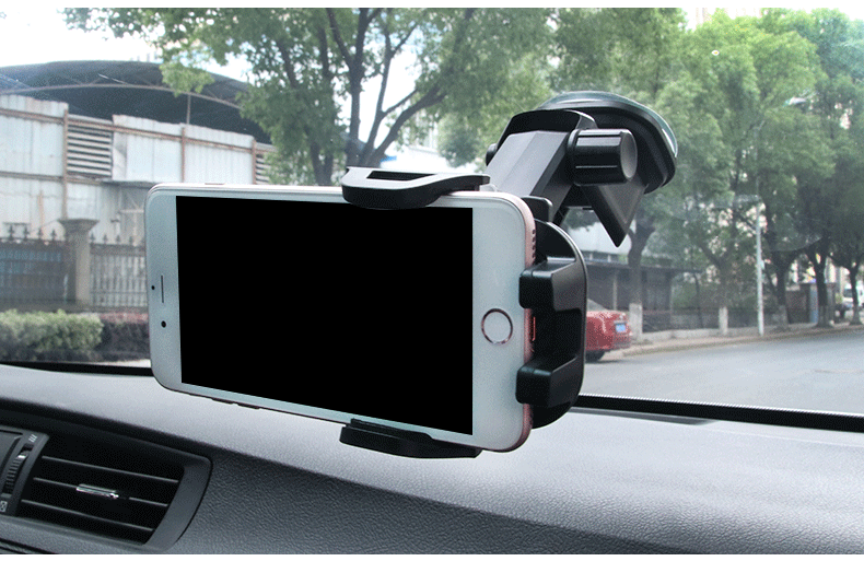 スマホホルダー　車 高級感漂う炭素繊維調スマートフォン取付スタンド
