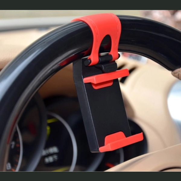 スマホホルダー　車 ハンドル取付けスマートフォンナビ架台
