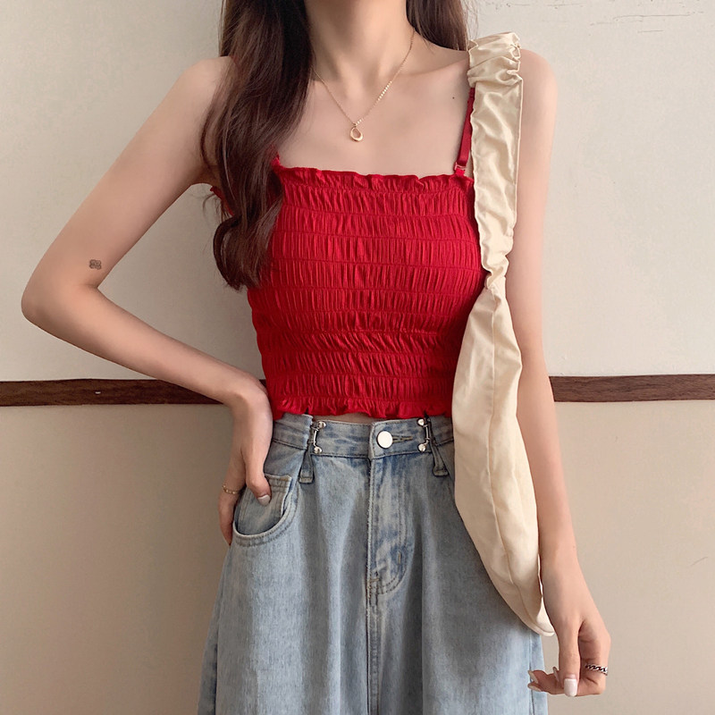 シャーリングキャミソール