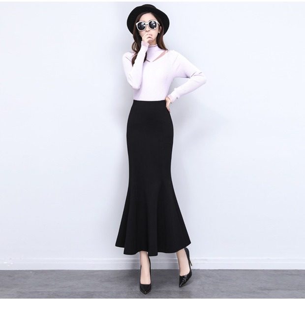 女装 裾広がりマーメイドロングスカート