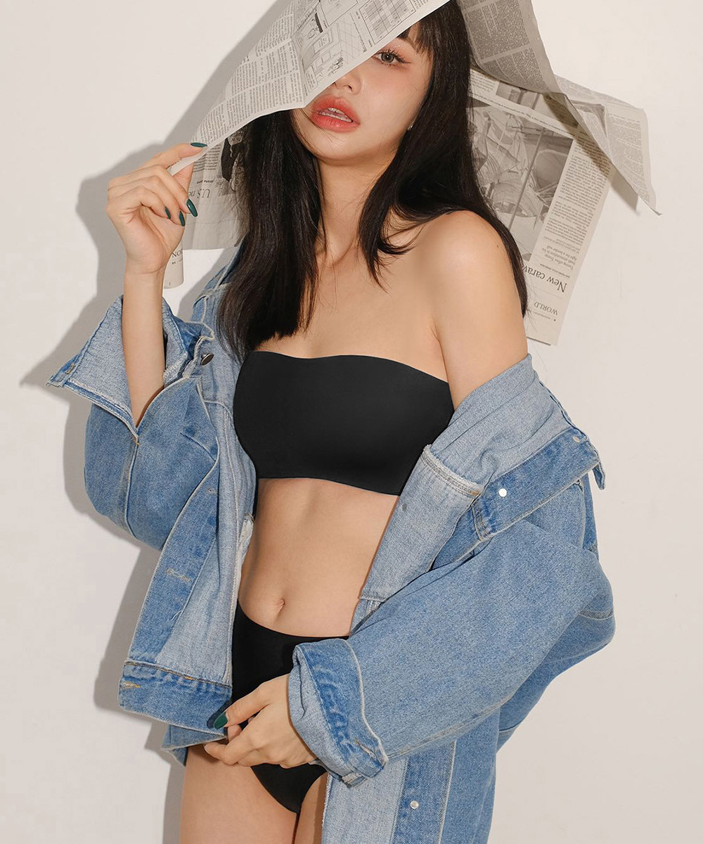 女装  肩紐なし美胸ブラジャー ずれない落ちない