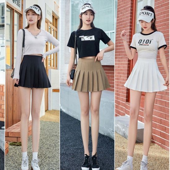 女装 高腰プリーツミニスカート