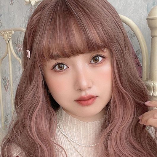 女装 ふんわり姫系ロングウェーブ前髪付きウィッグ