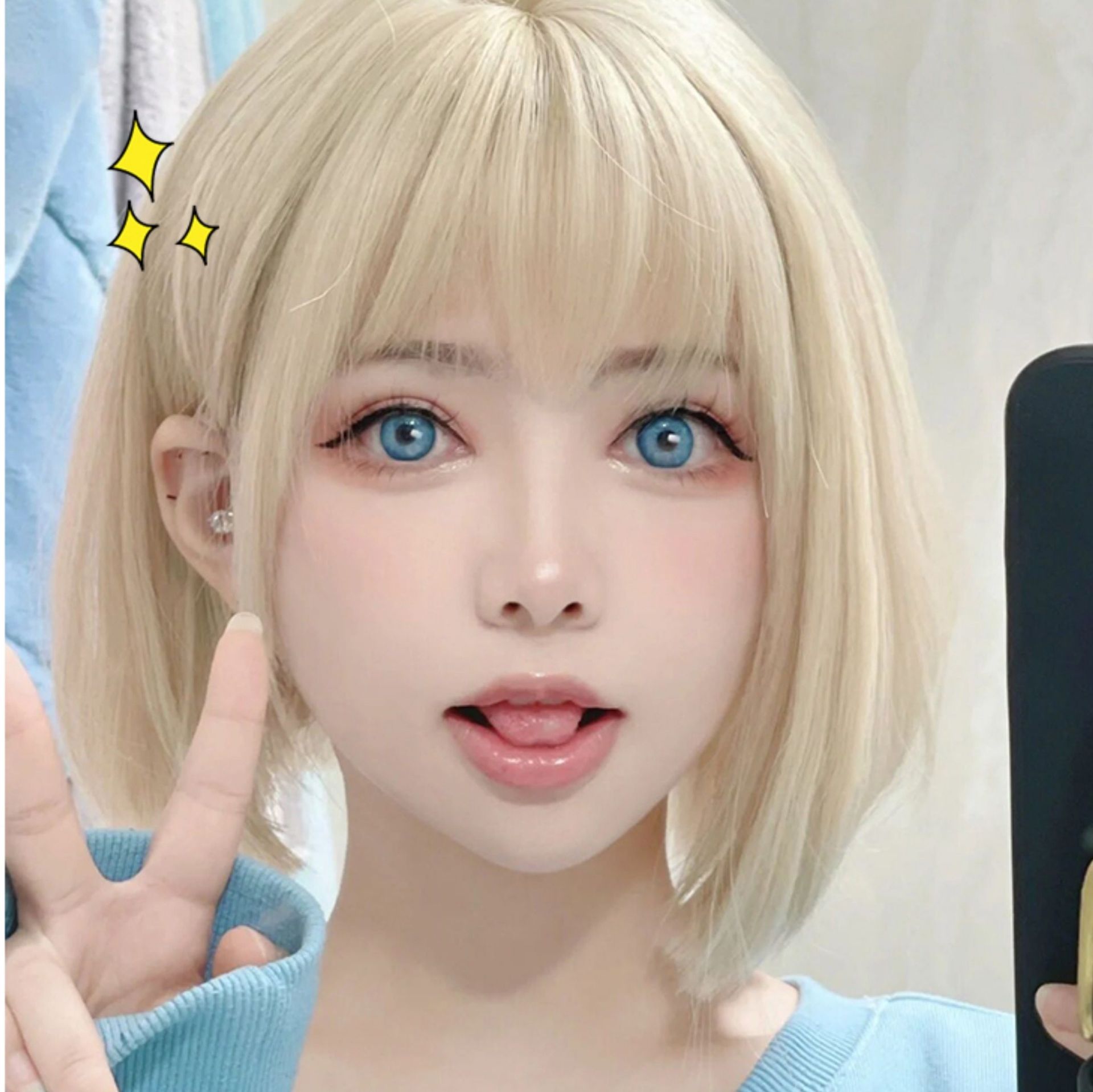 女装 姫系空気感ショートウィッグ