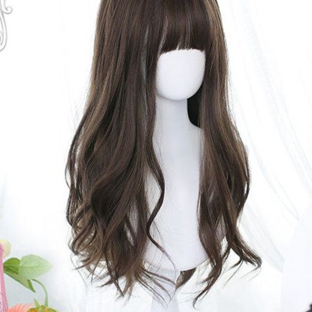 女装 空気感前髪ロングウェーブ姫系ウィッグ