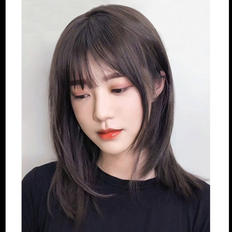 女装 清楚系ミディアムストレートウィッグ