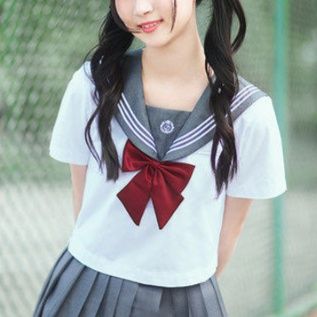 女装 清楚系学園風セーラー服上下セット
