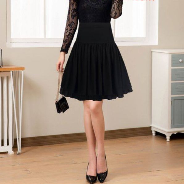 女装 裾広がりフレアギャザースカート