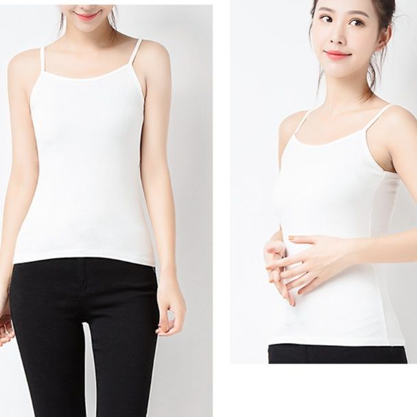 女装 胸元成型パッド付きキャミソール型下着