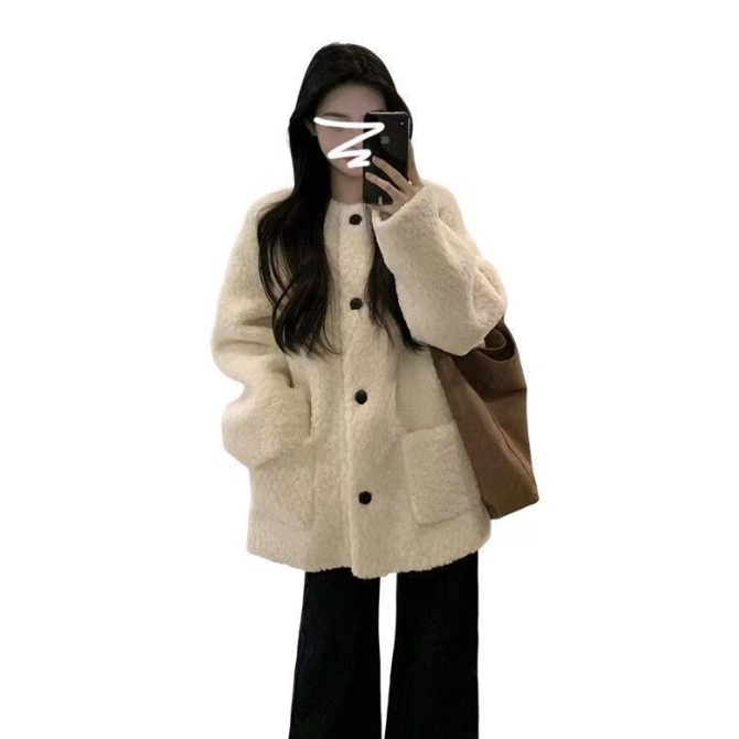 女装 秋冬新作 もこもこボアスーツコート 暖かい防寒アウター