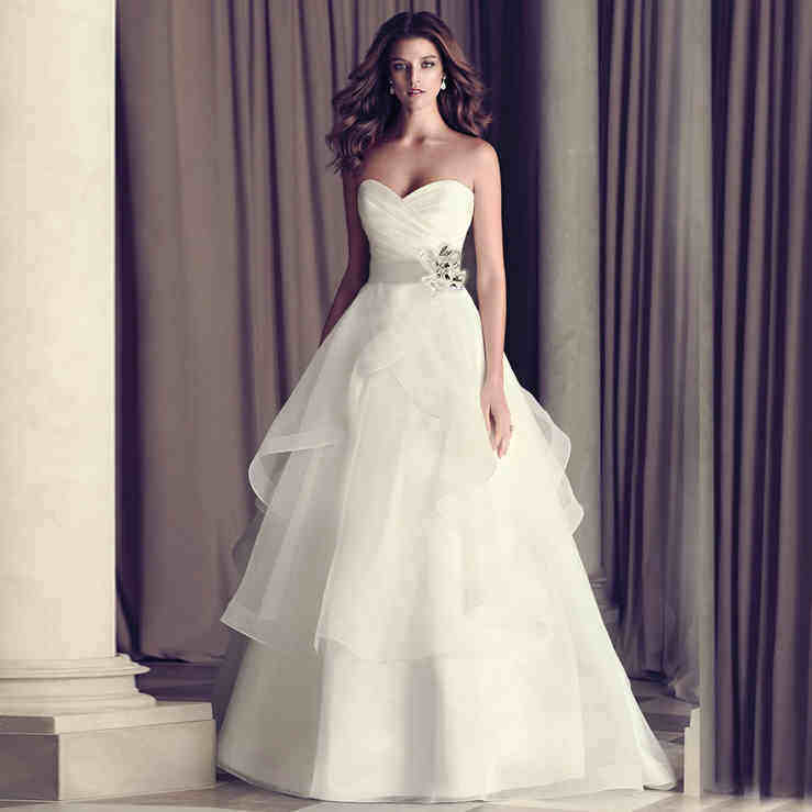 女装 ビスチェ編み上げバック豪華ティアードロングドレス