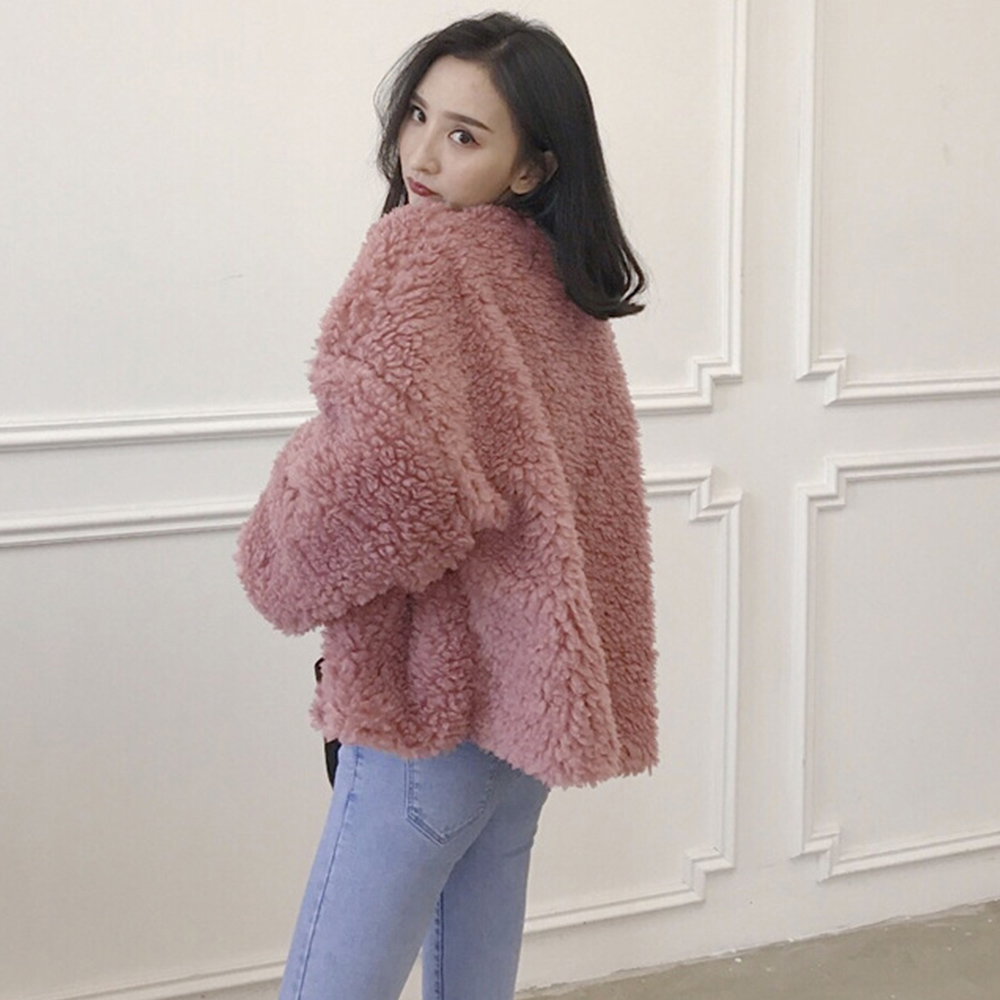 女装 もこもこボアジャケット女性用スーツ対応防寒アウター