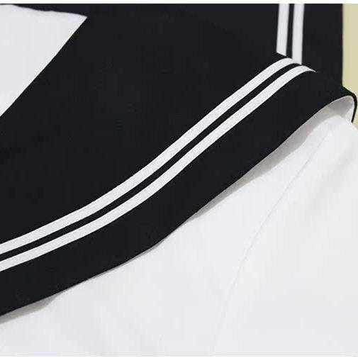 女装 正統派学園風半袖セーラー服上下セット
