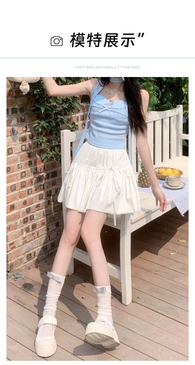 女装 ティアードフリル付きミニ丈ふんわりスカート