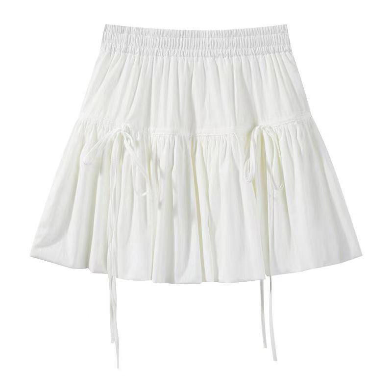 女装 ティアードフリル付きミニ丈ふんわりスカート