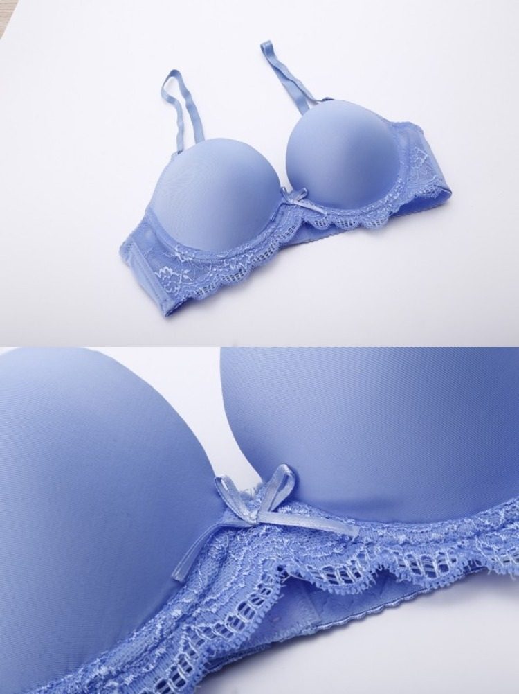 女装 花柄刺繍レース付きブラジャーショーツセット