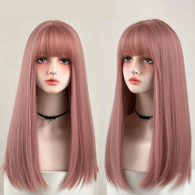 透け感前髪ロングストレート姫系ウィッグ