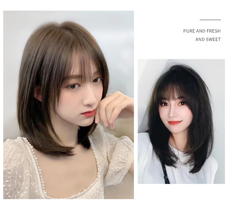 清楚系ミディアムストレートウィッグ