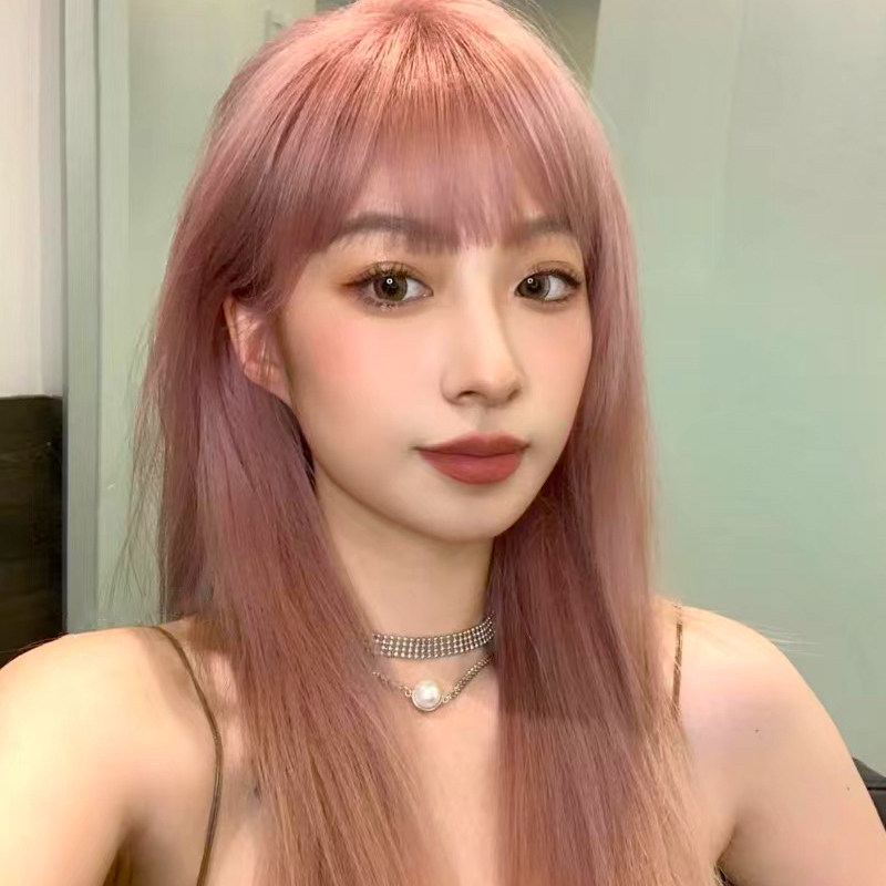 透け感前髪ロングストレート姫系ウィッグ