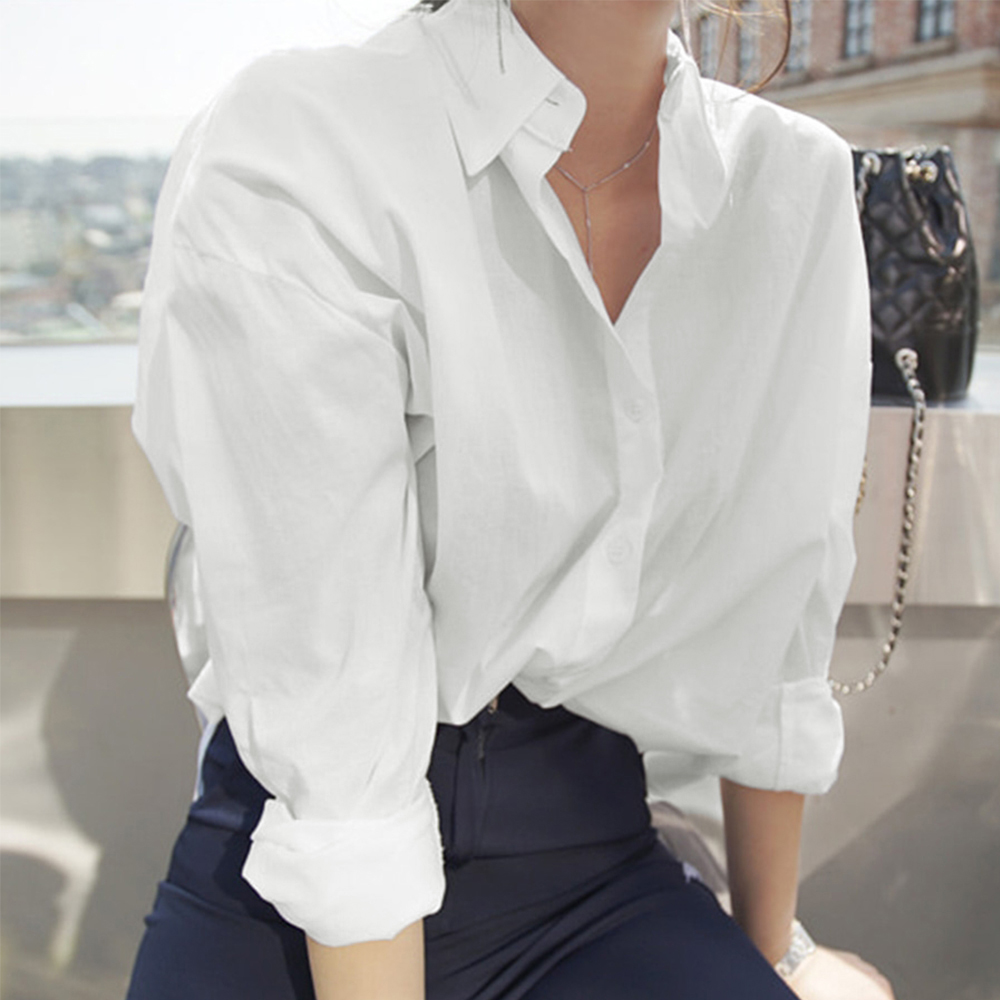 女装 女性らしいシフォンブラウス  長袖 着やせ効果