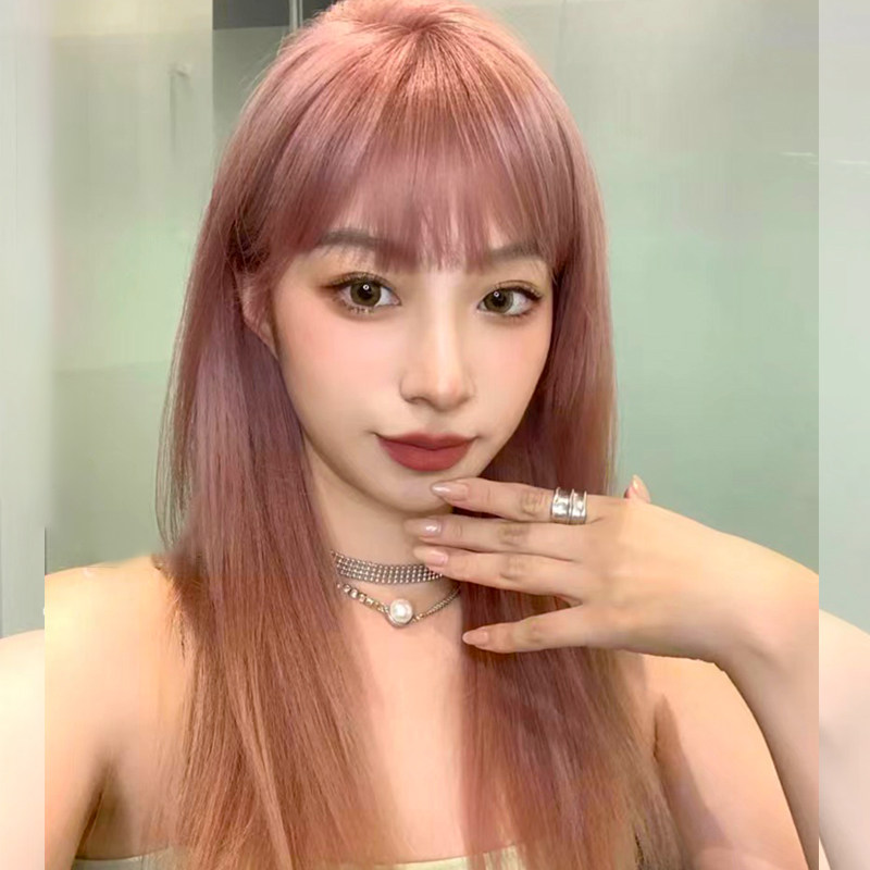 透け感前髪ロングストレート姫系ウィッグ