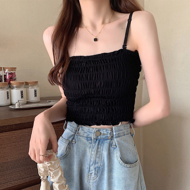 シャーリングキャミソール