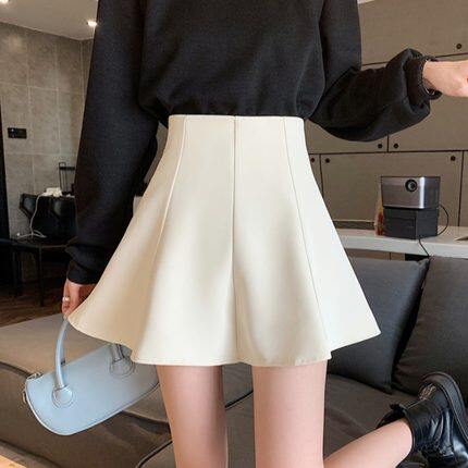 女装 ハイウエストフレアミニスカート シンプル上品