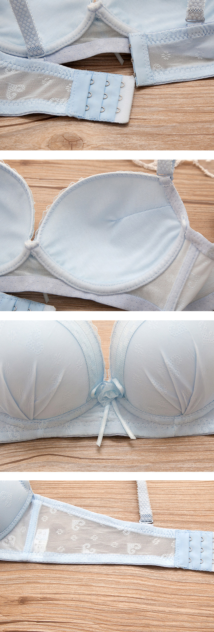 女装 華やか総レース付き姫系ブラジャーショーツセット