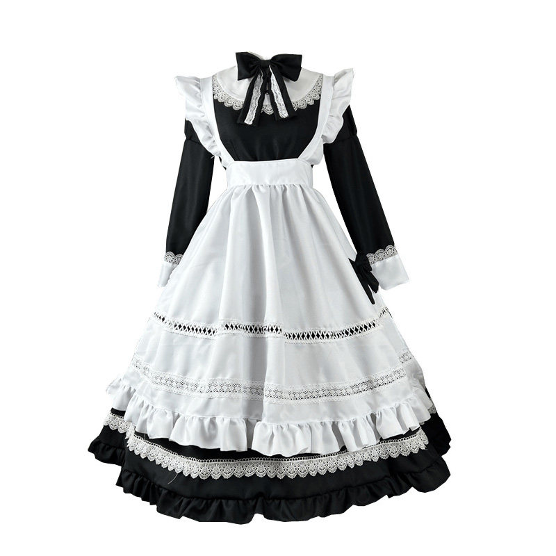 女装 クラシカル多段フリメイド服セット