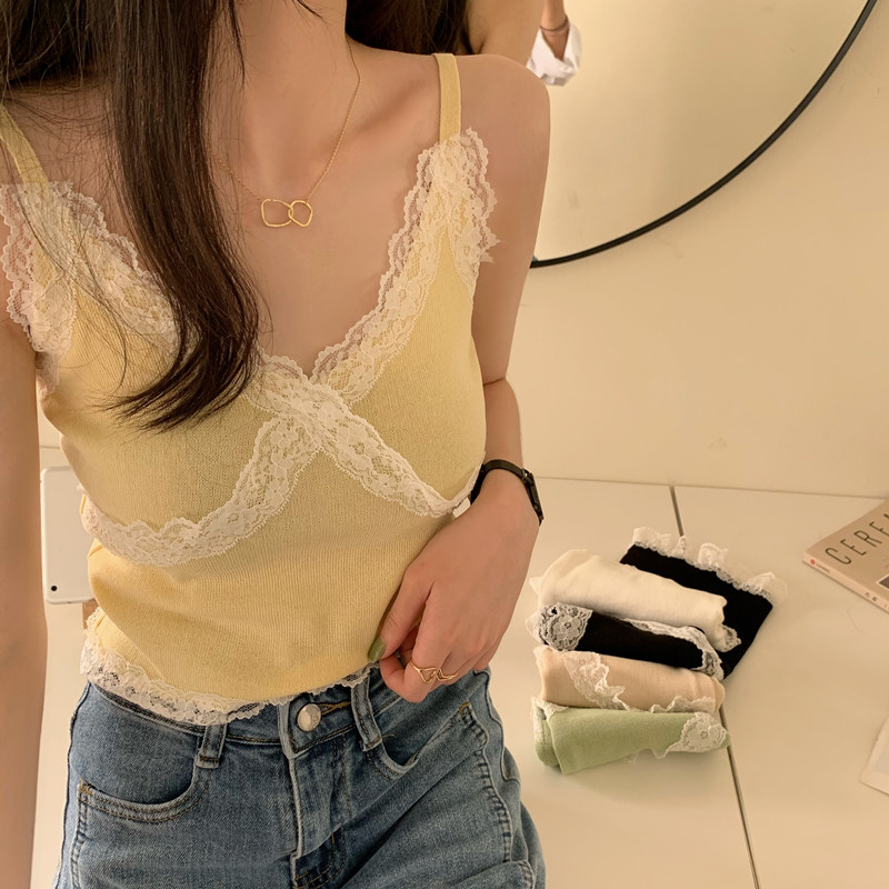 総レースキャミソール