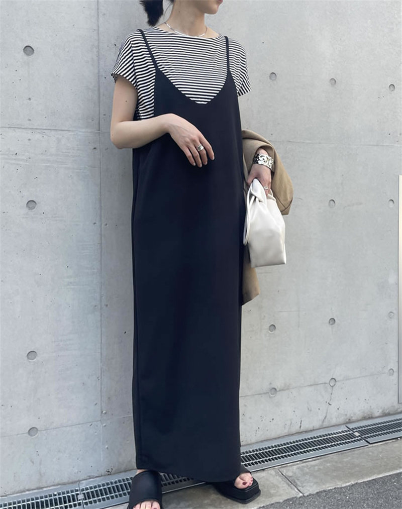 女装 キャミソールワンピース ロング丈