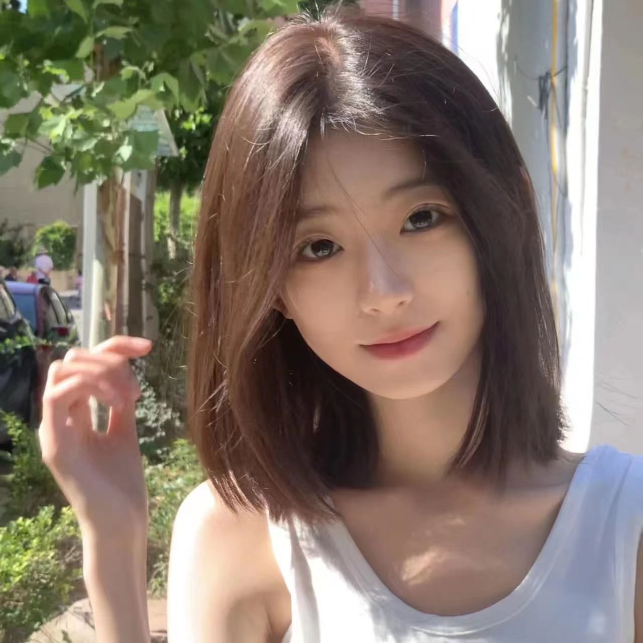 女装 ナチュラルセンター分けミディアムウィッグ