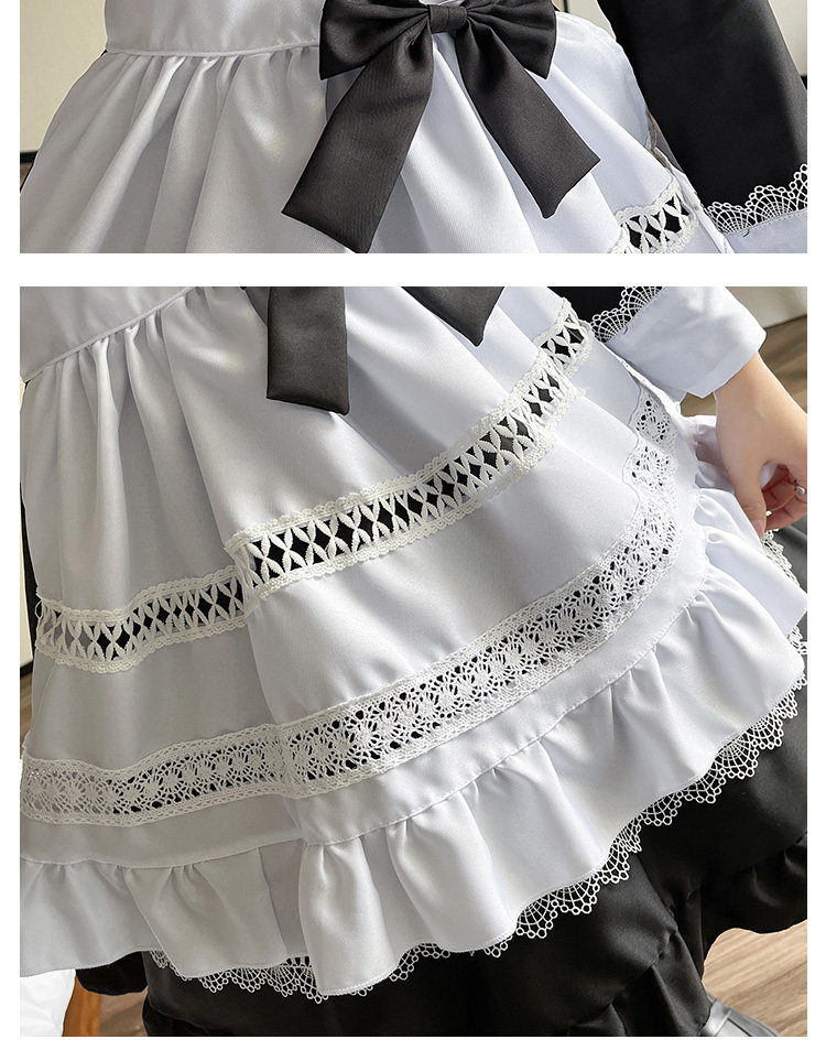 女装 クラシカル多段フリメイド服セット