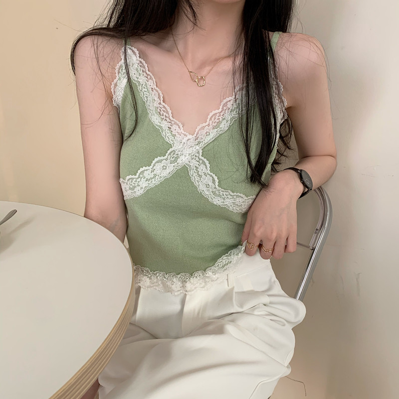 総レースキャミソール