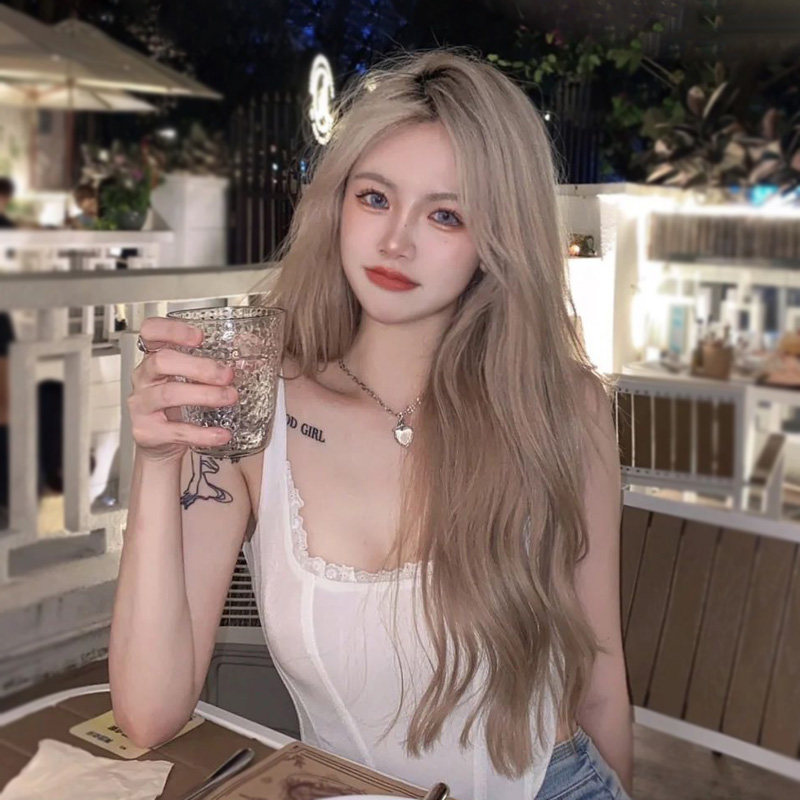 女装 センター分け超ロングウェーブ美髪ウィッグ