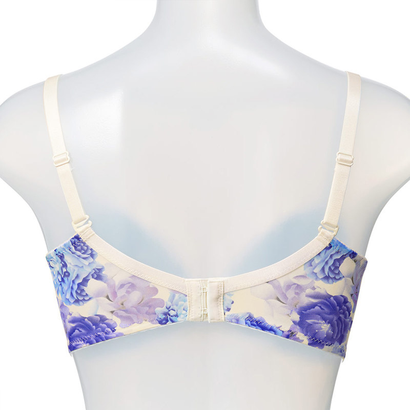 女装 華やか花柄プリント谷間メイクブラジャー