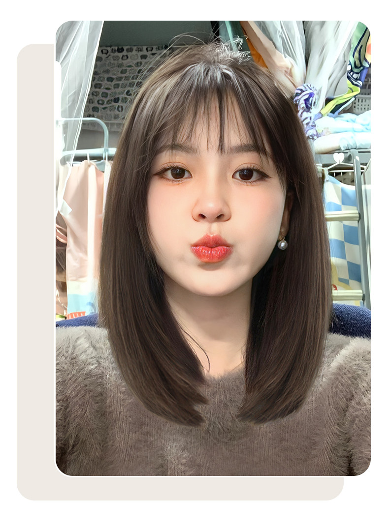 ミディアムストレートウィッグ