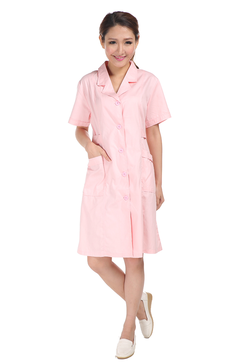 女装ナース用半袖ワンピース白衣