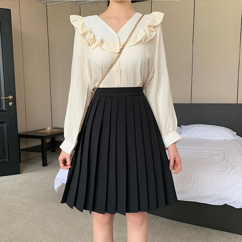 女装 クラシック プリーツ スクール スカート