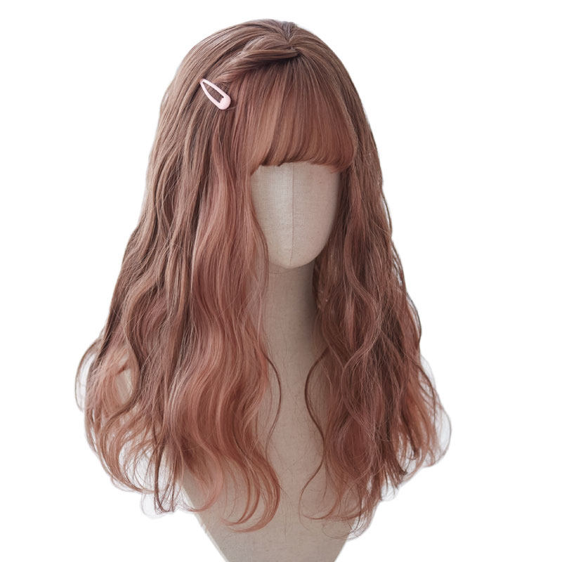 女装 ふんわり姫系ロングウェーブ前髪付きウィッグ