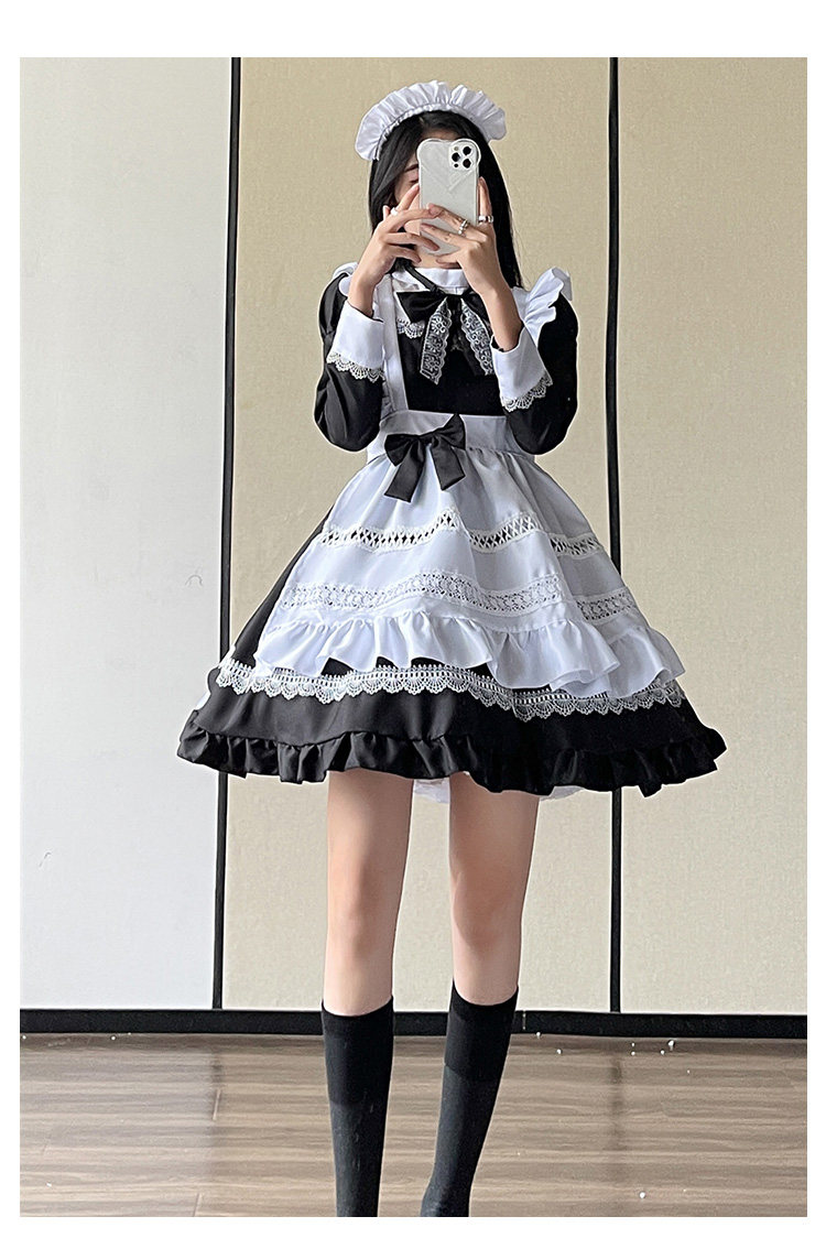 女装 クラシカル多段フリメイド服セット