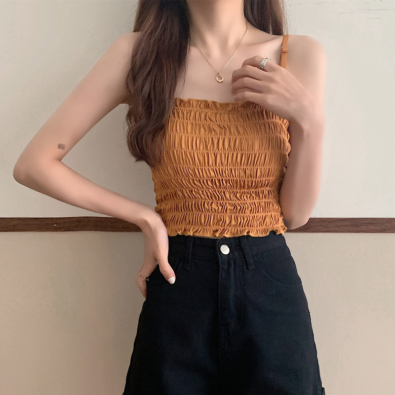 シャーリングキャミソール