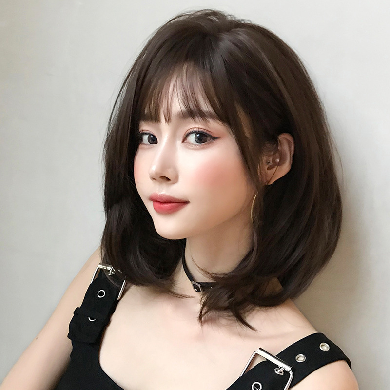 女装 ふんわり前髪付きショートボブウィッグ