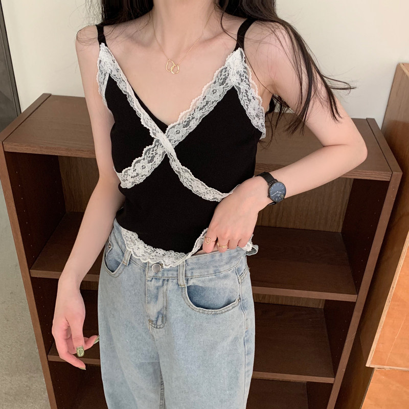 総レースキャミソール