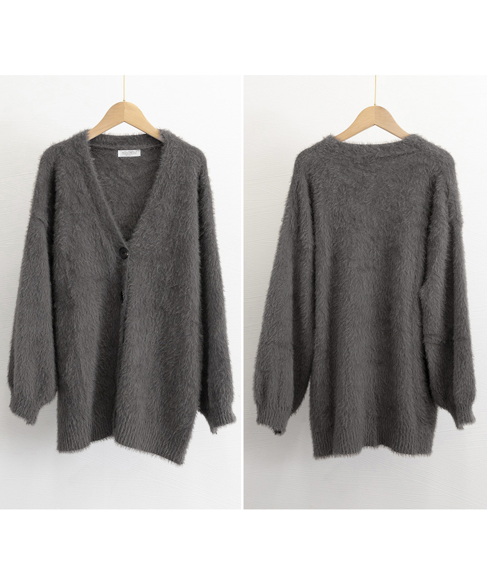 ふわふわもこもこニットスーツ上着女装対応