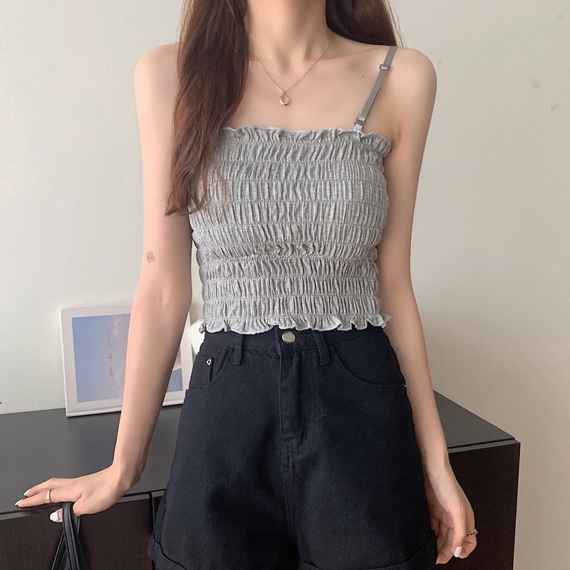 シャーリングキャミソール