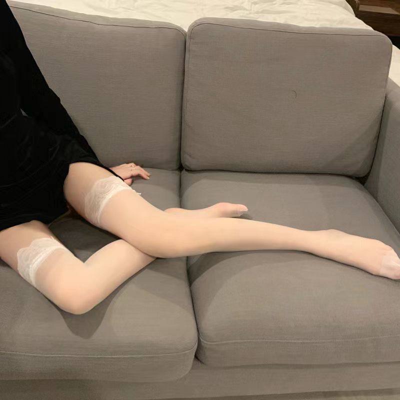 花柄レースガーターストッキング