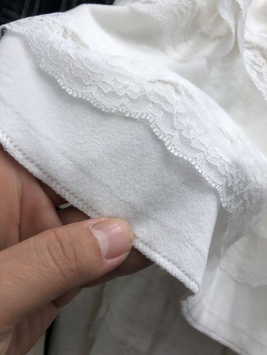 三段重ねレースフリルティアードミニスカート