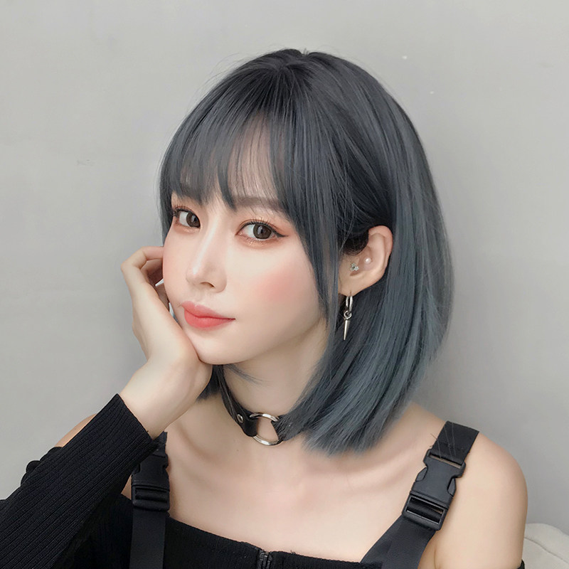 女装 前髪ぱっつん切りっぱなしボブウィッグ