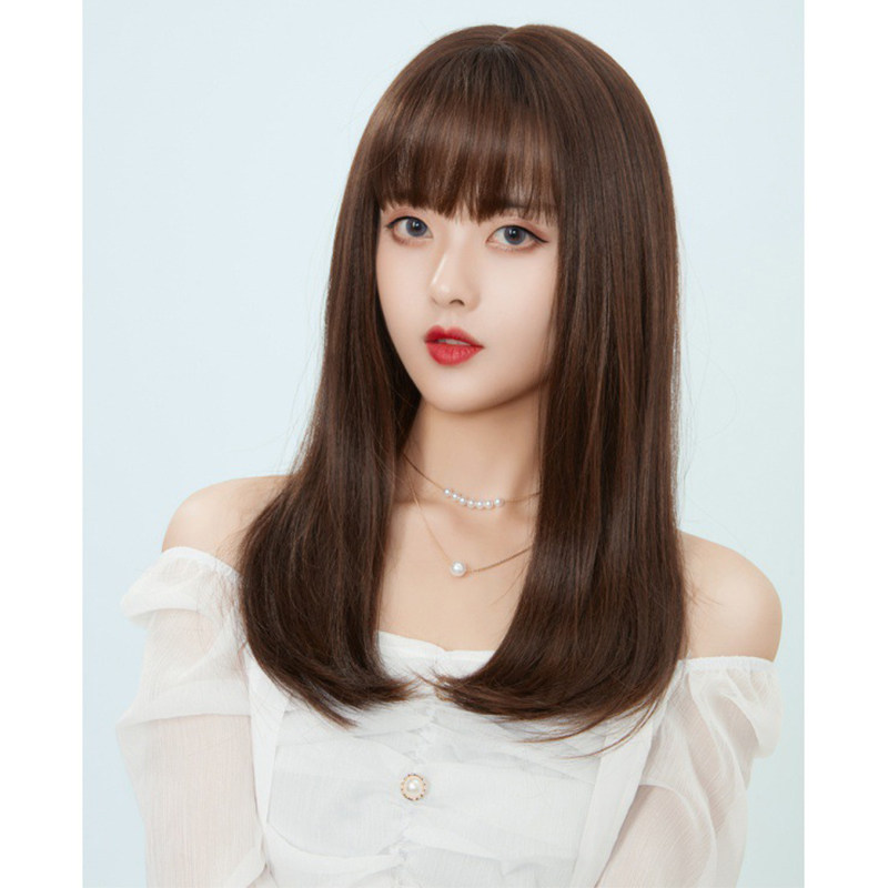 女装 ぱっつん前髪ロングストレート清楚系ウィッグ